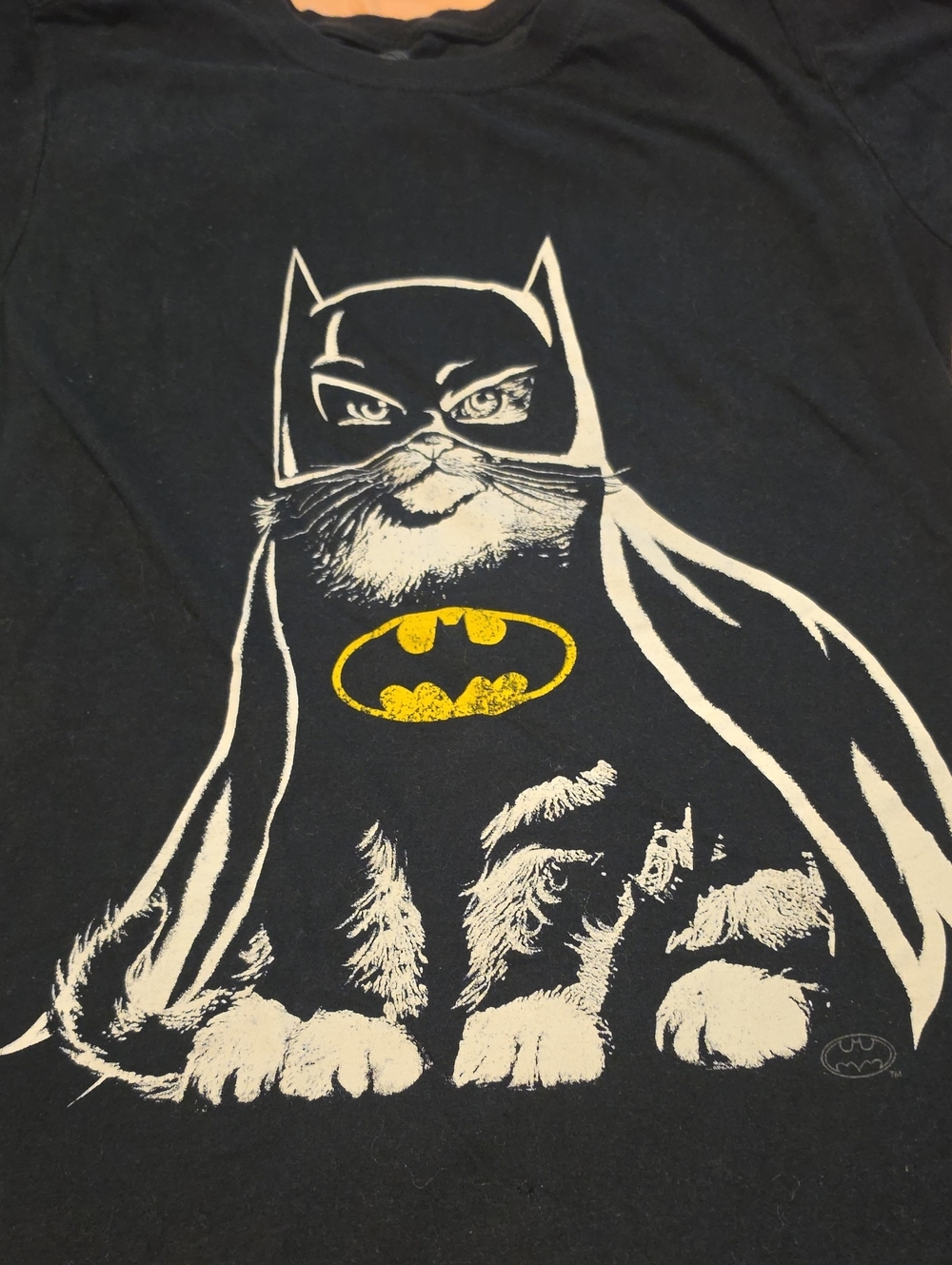 DC Comics Batman Cat Graphic Tee Size S